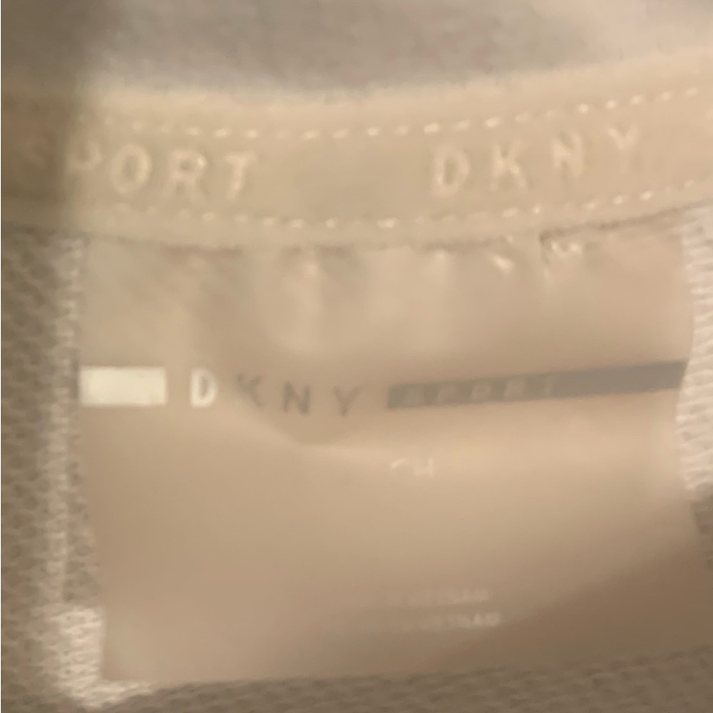 DKNY Size S White/Black Striped Hoodie Dress - Picture 2 of 5